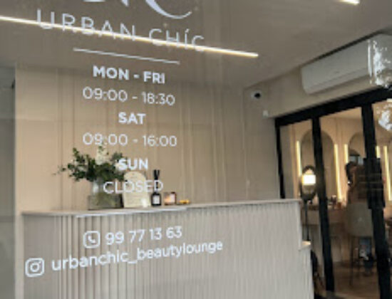 Urban chic beauty lounge